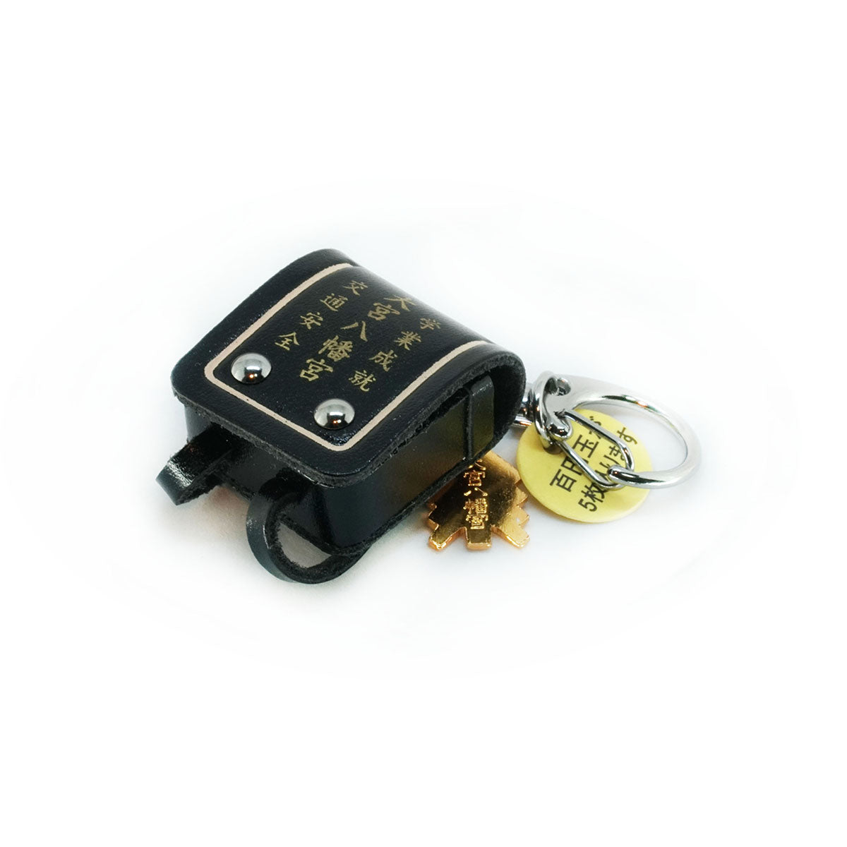 School Backpack Omamori Charm - black