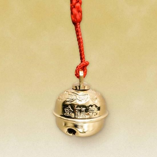 Golden Dragon Bell Omamori Charm - Sensoji Temple